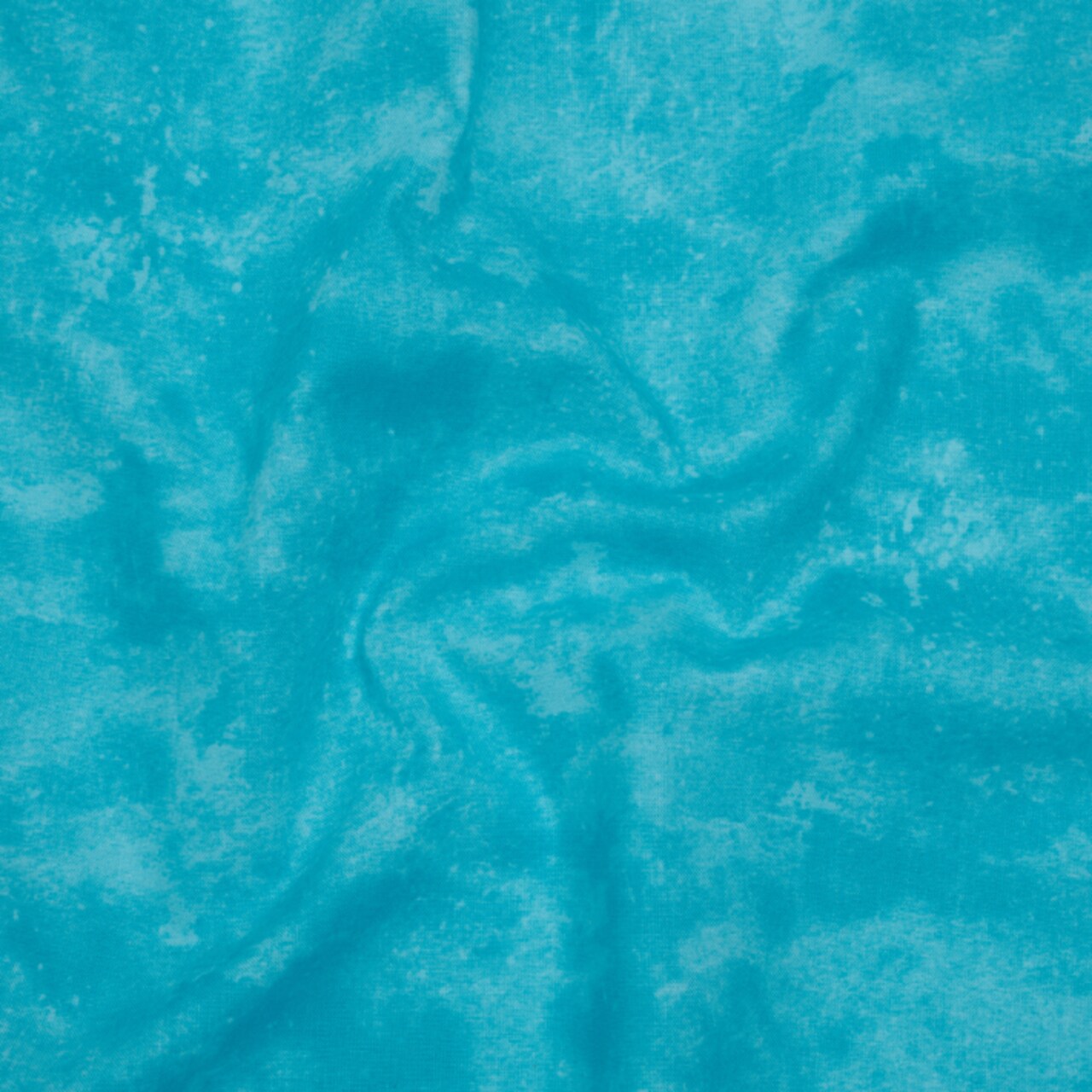1 Yard Turkish Blue Fresco Texture Printed Quilting Cotton Fabric
